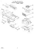 AIRFLOW Diagram and Parts List for MHE14RFQ0  Roper Microwave