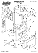 CABINET PARTS Diagram and Parts List for IS82000  Inglis Dryer