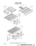 SHELF Diagram and Parts List for ET14AKXSW04  Whirlpool Refrigerator