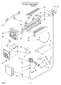 ICEMAKER, LIT/OPTIONAL Diagram and Parts List for 4YED22PWDN02  Whirlpool Refrigerator