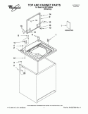 Part Location Diagram of WPW10225135 Whirlpool Hinge