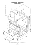 FRAME AND TANK Diagram and Parts List for 4KUDA220T0  KitchenAid Dishwasher