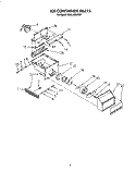 ICE CONTAINER Diagram and Parts List for KSSS48DAX01  KitchenAid Refrigerator