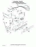 CONTROL PARTS Diagram and Parts List for KSRV22FVSS04  KitchenAid Refrigerator