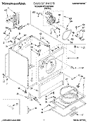 SECTION Diagram and Parts List for KEYL517BWH0  KitchenAid Dryer