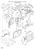 AIRFLOW AND CONTROL Diagram and Parts List for ACH082XD1  Whirlpool Air Conditioner