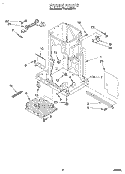 FRAME Diagram and Parts List for TC4700XBP0  Whirlpool Trash Compactor