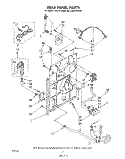 REAR PANEL Diagram and Parts List for CA2751XSW0  Whirlpool Washer