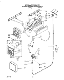 ICEMAKER Diagram and Parts List for KSRC25DAWH01  KitchenAid Refrigerator