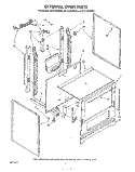 EXTERNAL OVEN Diagram and Parts List for SF311PSRW3  Whirlpool Range
