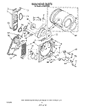 SECTION Diagram and Parts List for LE4400XWW0  Whirlpool Dryer