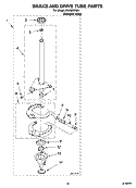 BRAKE AND DRIVE TUBE PARTS Diagram and Parts List for IAX4000RQ0  Inglis Washer