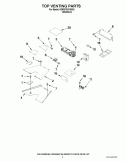 TOP VENTING PARTS Diagram and Parts List for KDRU763VSS02  KitchenAid Range