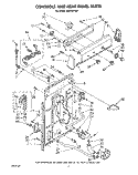 CONTROLS AND REAR PANEL Diagram and Parts List for AX5133VL0  Whirlpool Washer