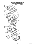 REFRIGERATOR SHELF Diagram and Parts List for KSRS27QXWH01  KitchenAid Refrigerator