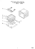 INTERNAL OVEN Diagram and Parts List for KEMI301GBL0  KitchenAid Microwave Oven Combo