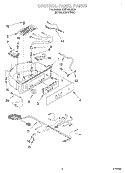 CONTROL PANEL Diagram and Parts List for KUIS185JSS0  KitchenAid Ice Maker