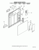 INNER DOOR PARTS Diagram and Parts List for DU915PWWB0  Whirlpool Dishwasher
