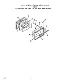 OVEN DOOR Diagram and Parts List for F5807W0  Roper Range
