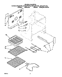 OVEN, OPTIONAL Diagram and Parts List for RF366PXYB0  Whirlpool Range