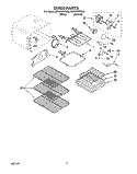 OVEN Diagram and Parts List for KERS507YWH2  KitchenAid Range