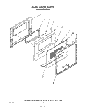 OVEN DOOR , LITERATURE AND OPTIONAL Diagram and Parts List for RS630PXK3  Whirlpool Range