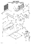 UNIT Diagram and Parts List for ET1CHMXKB00  Whirlpool Refrigerator