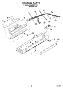 CONTROL PARTS Diagram and Parts List for KSRW25CRSS02  KitchenAid Refrigerator