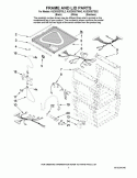 FRAME AND LID PARTS Diagram and Parts List for KUDD03DTSS2  KitchenAid Dishwasher