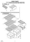SHELF, OPTIONAL Diagram and Parts List for ET4WPKYKT01  Whirlpool Refrigerator