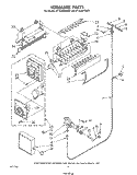 ICEMAKER , NOT ILLUSTRATED Diagram and Parts List for ET16JMYSN01  Whirlpool Refrigerator