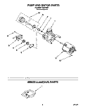 PUMP AND MOTOR, MISCELLANEOUS Diagram and Parts List for WU5750B1  Roper Dishwasher