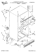 CABINET Diagram and Parts List for ET20TKXBW00  Whirlpool Refrigerator
