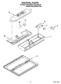 CONTROL PARTS Diagram and Parts List for EC3JHAXRS01  Whirlpool Refrigerator