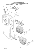 FREEZER LINER Diagram and Parts List for KSRB22FHSS06  KitchenAid Refrigerator