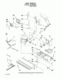 UNIT PARTS Diagram and Parts List for KFCO22EVBL2  KitchenAid Refrigerator