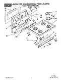 SECTION Diagram and Parts List for FGP335YW1  Roper Range