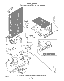 Part Location Diagram of 944982 Whirlpool Gasket, Evaporator Lower L.S.