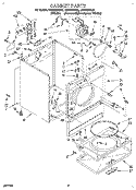 SECTION Diagram and Parts List for LER6634BN0  Whirlpool Dryer