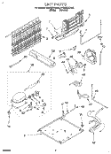 UNIT Diagram and Parts List for ET20GKXDN00  Whirlpool Refrigerator