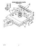 DOOR AND LATCH Diagram and Parts List for KUDJ23HY1  KitchenAid Dishwasher