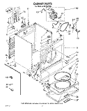 SECTION Diagram and Parts List for LE7010XPW0  Whirlpool Dryer