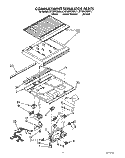 COMPARTMENT SEPARATOR Diagram and Parts List for ET18PKXWG11  Whirlpool Refrigerator