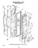 FREEZER DOOR Diagram and Parts List for KSRF22DSWHY0  KitchenAid Refrigerator