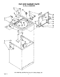 TOP AND CABINET , LITERATURE AND OPTIONAL Diagram and Parts List for LA7400XMW0  Whirlpool Washer