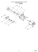 PUMP AND MOTOR Diagram and Parts List for TUD5700EQ2  Estate Dishwasher