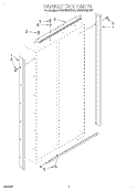 CABINET TRIM Diagram and Parts List for KSSS48QDX04  KitchenAid Refrigerator