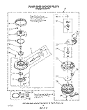 PUMP AND MOTOR Diagram and Parts List for DU9700XR9  Whirlpool Dishwasher