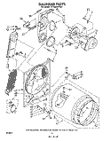 SECTION Diagram and Parts List for LE7800XPW0  Whirlpool Dryer