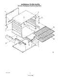 INTERNAL OVEN Diagram and Parts List for SF3007SRW4  Whirlpool Range